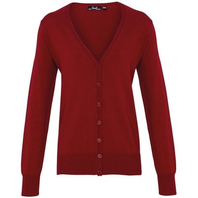 Premier Women's Button-through Knitted Cardigan PR697