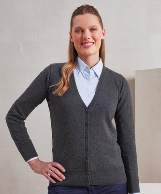 Premier Women's Button-through Knitted Cardigan PR697