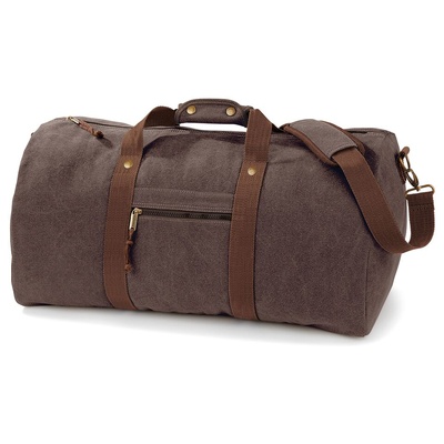 Quadra Vintage Canvas Holdall QD613