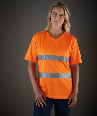 YOKO Hi-vis Top Cool Super Light V-neck T-shirt (HVJ910)