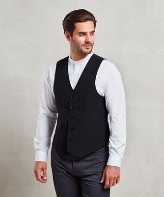Premier Men's Lined Polyester Waistcoat PR622