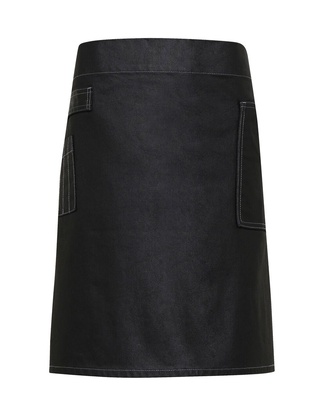 Premier 'Division' Waxed Look Denim Waist Apron PR135