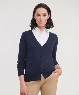 Russell Women's V-Neck Knitted Cardigan 715F