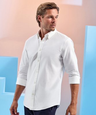 Asquith & Fox Men's Long Sleeve Oxford Shirt AQ039