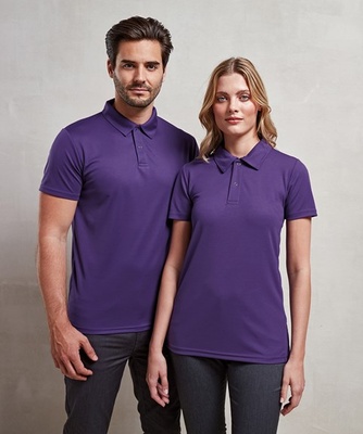 Premier Coolchecker Unisex Studded Polo PR612