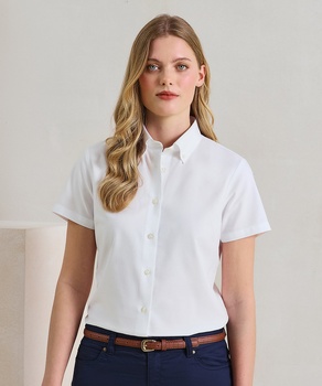 Premier Women’s ‘Supreme’ Oxford Short Sleeve Shirt PR386