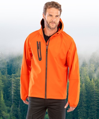 Result 3-Layer Recycled Unisex Hooded Softshell Jacket R909X