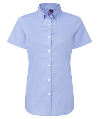 Premier Women’s ‘Supreme’ Oxford Short Sleeve Shirt PR386