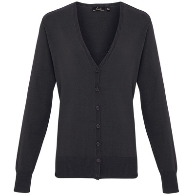 Premier Women's Button-through Knitted Cardigan PR697