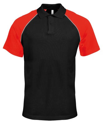 Kariban Polo Baseball Contrast Polo Shirt KB226