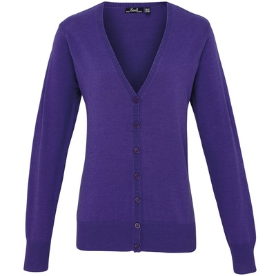 Premier Women's Button-through Knitted Cardigan PR697