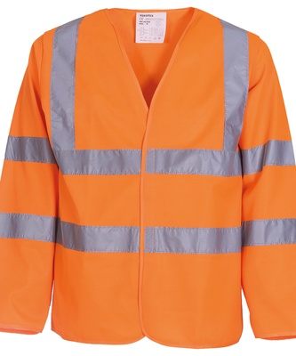 YOKO Hi-vis Long Sleeve Waistcoat (HVJ200)