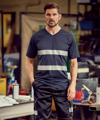 YOKO Hi-vis Top Cool Super Light V-neck T-shirt (HVJ910)