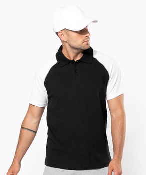 Kariban Polo Baseball Contrast Polo Shirt KB226