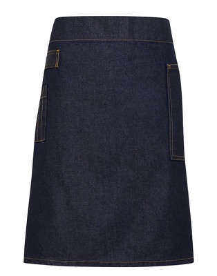 Premier 'Division' Waxed Look Denim Waist Apron PR135