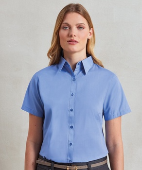 Premier Ladies Short Sleeve Poplin Blouse PR302