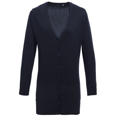 Premier Women's Longline Knitted Cardigan PR698