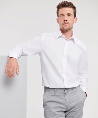 Russell Long Sleeve Easycare Tailored Oxford Shirt 922M