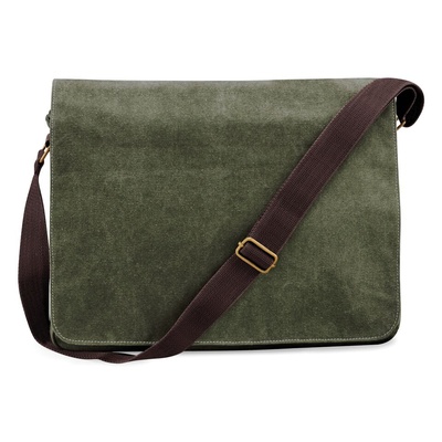 Quadra Vintage Canvas Despatch Bag QD610