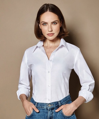 Kustom Kit Women's Workplace Oxford Shirt Long Sleeved KK361