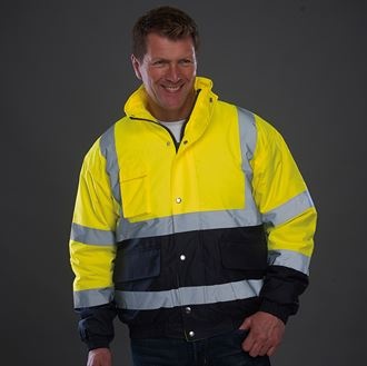 YOKO Hi-vis Two-Tone Bomber Jacket (HVP218)