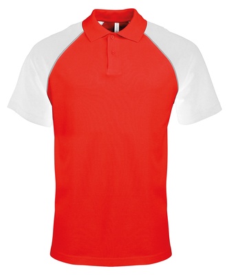 Kariban Polo Baseball Contrast Polo Shirt KB226