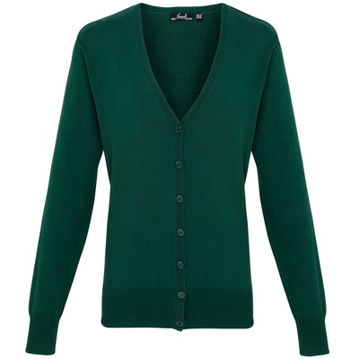 Premier Women's Button-through Knitted Cardigan PR697