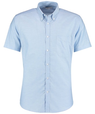 Kustom Kit Slim Fit Oxford Shirt Short Sleeve