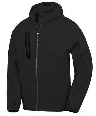 Result 3-Layer Recycled Unisex Hooded Softshell Jacket R909X