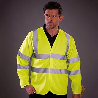 YOKO Hi-vis Long Sleeve Waistcoat (HVJ200)