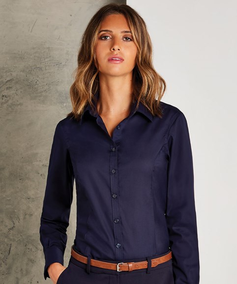 Kustom Kit Women’s Business Shirt Long Sleeved – Color Coded
