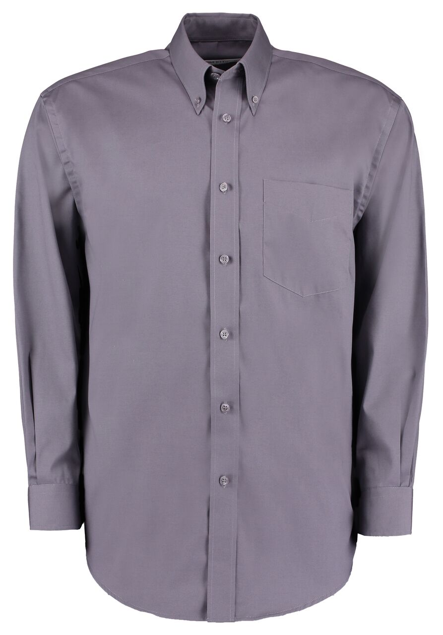 Kustom Kit Men’s Corporate Long Sleeve Oxford Shirt – Color Coded