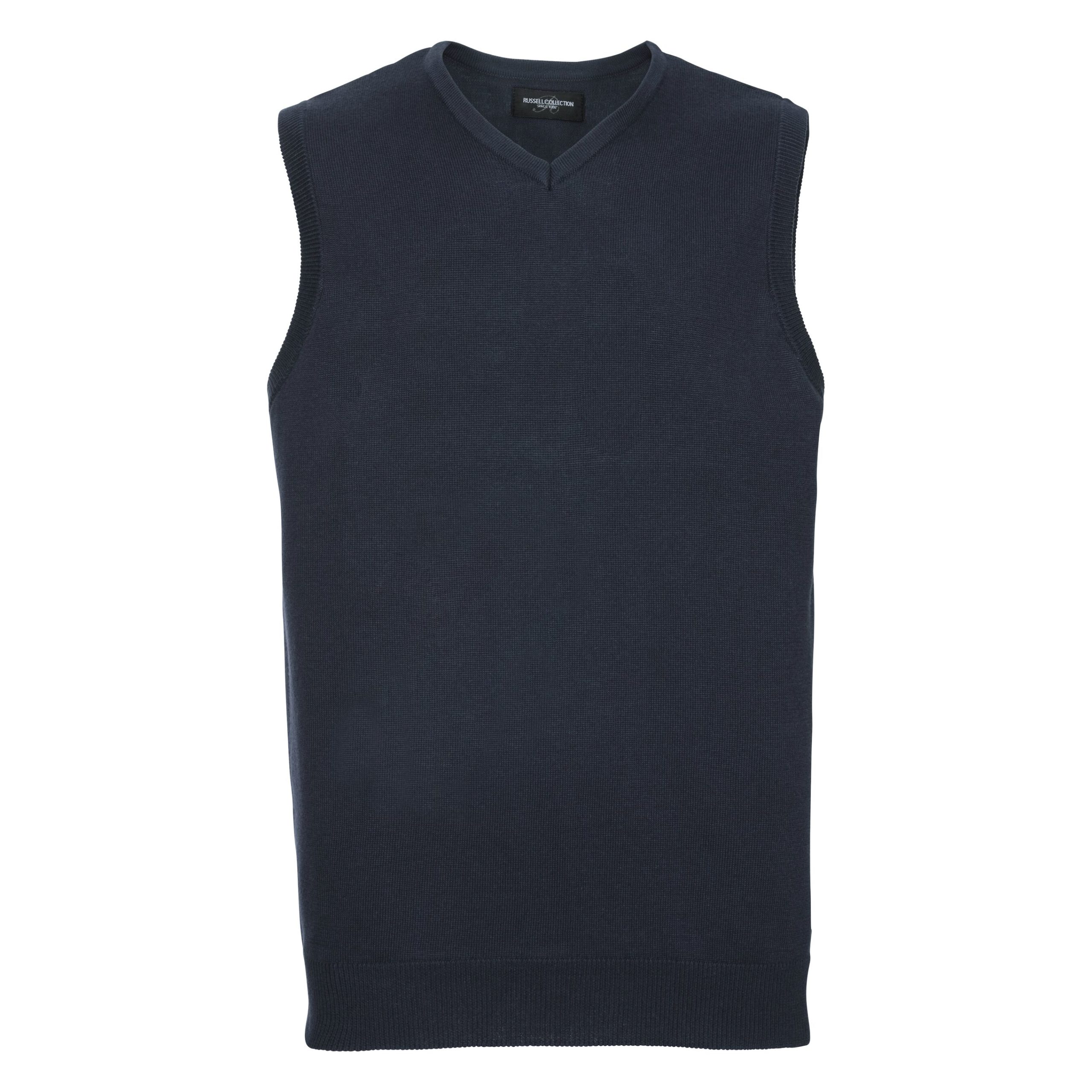 Russell V-Neck Sleeveless Knitted Sweater - Color Coded